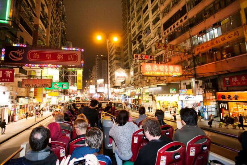 Hong Kong: Panoramic Night Tour of Kowloon by Open-top Bus - Good To Know