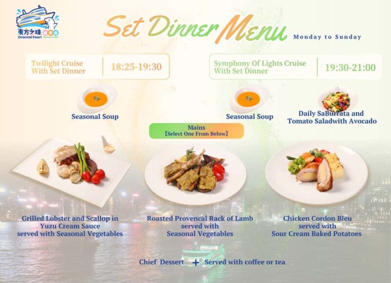 Hong Kong: Twilight or Symphony of Lights Cruise with Dinner - Good To Know