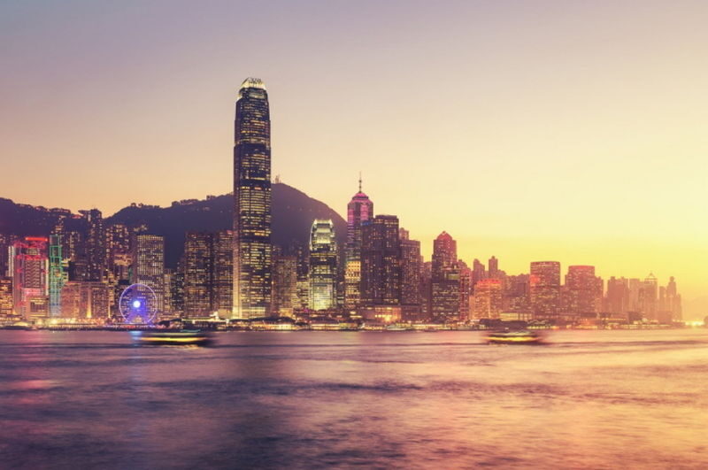 Hong Kong Victoria Harbour Sunset Cruise & Dim Sum Dinner - Sunset over Victoria Harbour