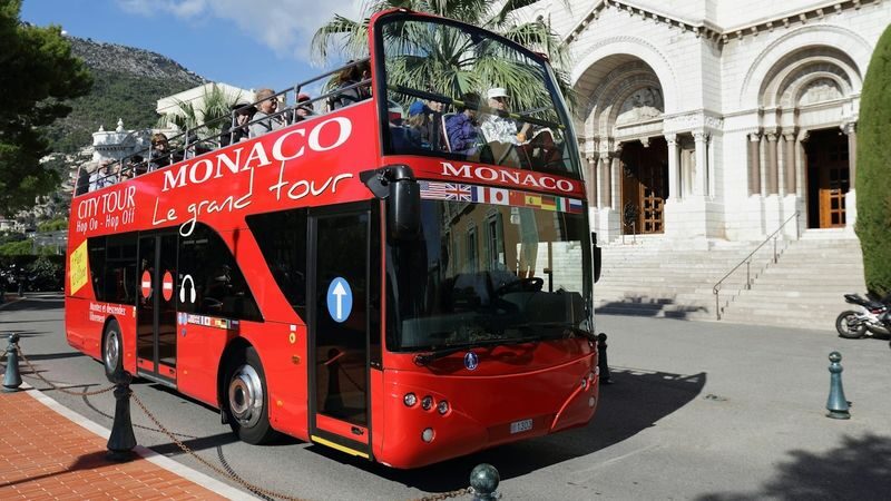 Hop-on hop-off bus in Monaco - Take in the harbor from road and water