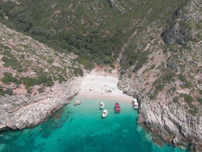 Hopping Tour to Dafina Bay & Ionian + Swim Haxhi Aliu Cave - Scenic Exploration Details