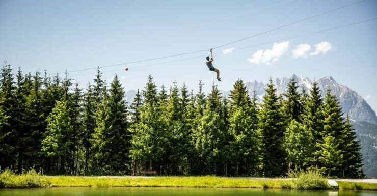 Hornpark - High Ropes Course - Course Features and Activities