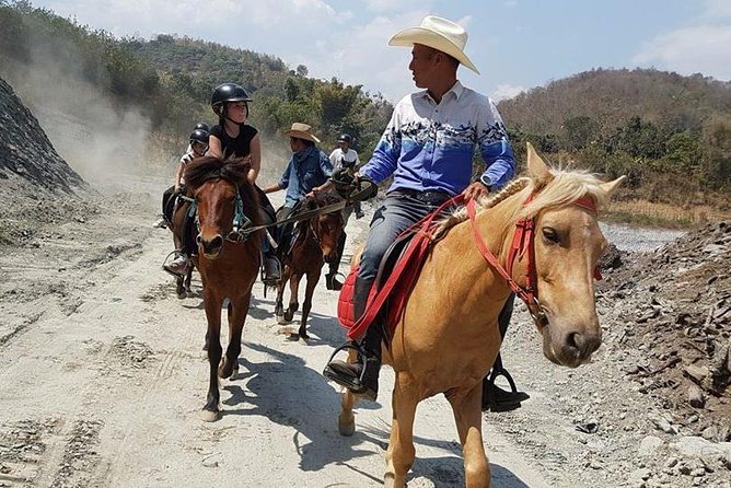 Horse Lesson+Riding+Wat Tonkwen Wooden Temple.Chiangmai - Scenic Mountain Path Ride