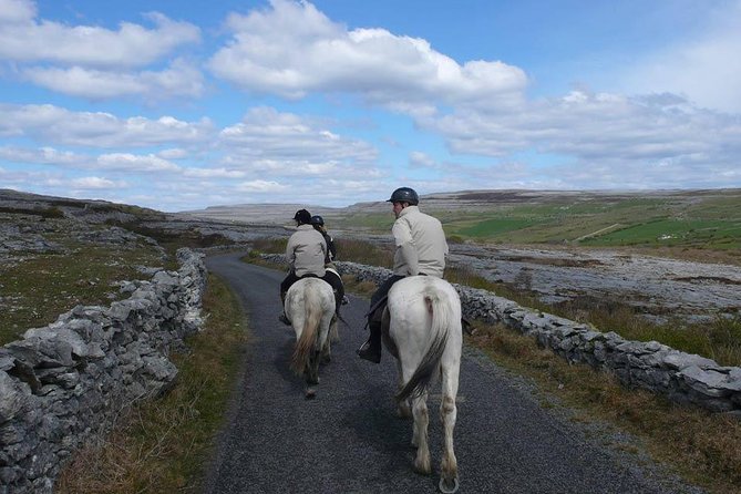 Horse Riding - Burren Trail. Lisdoonvarna, Co Clare. Guided. 3 Hours. - Scenic Views of Slieva Eva, Connemara Mountain Ranges, Cliffs of Moher, and Aran Islands