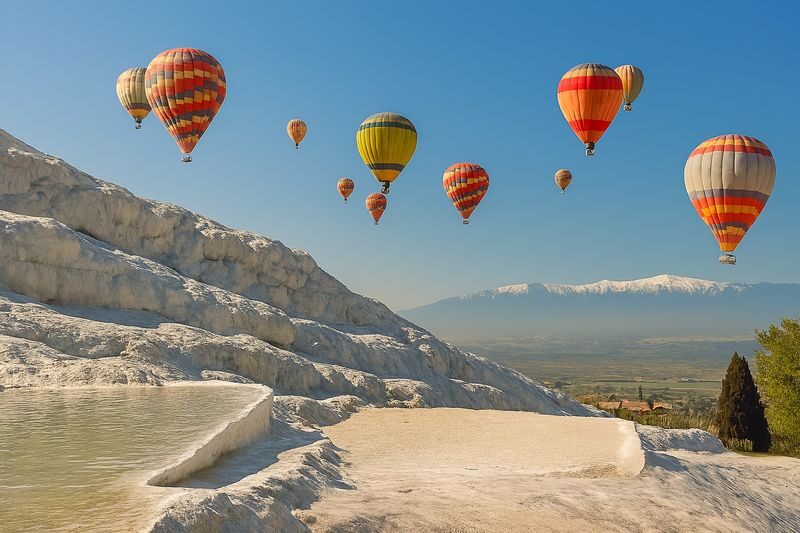 Hot Air Balloon Flight Over Pamukkale Travertines - The flight, from pickup to landing