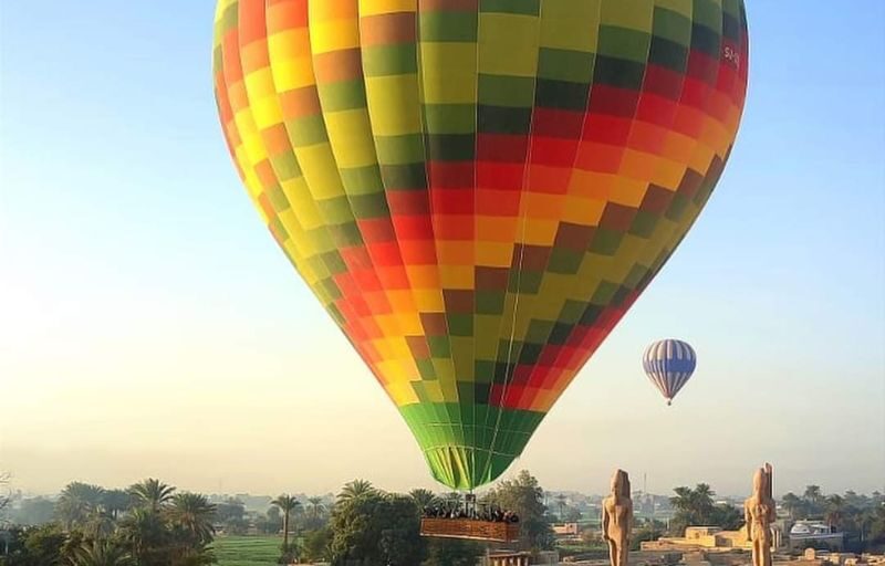 Hot Air Balloon Ride Over Luxor - Luxor at sunrise, seen from above