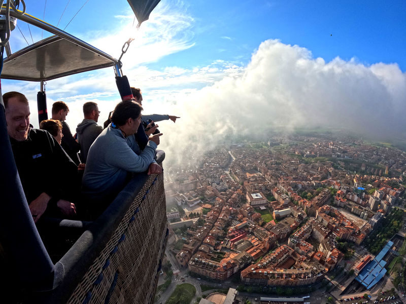 Hot air balloon ride with optional pick-up from Barcelona - Leaving Barcelona behind for the Vic countryside