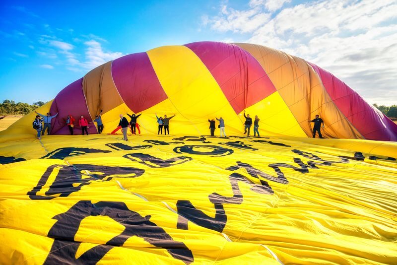 Hot Air Balloon Sunrise Flight in Camden Valley - Before dawn at Camden Valley Inn