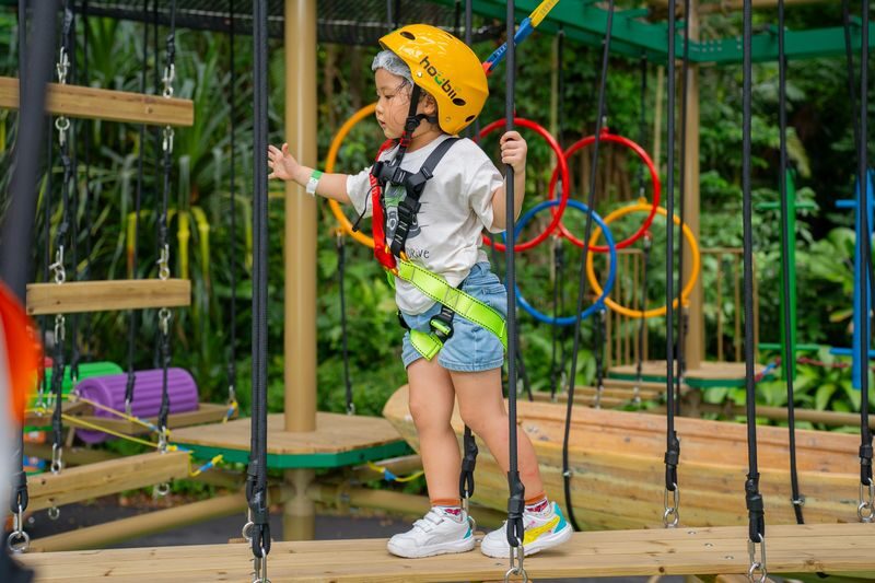 Houbii Spot Rope Course Ticket At Singapore Zoo - Choosing The Real Thing or the Mini Course