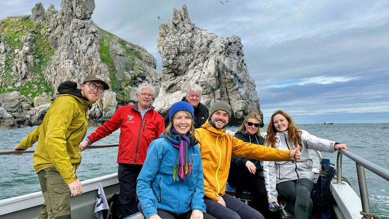 Howth Coastal Boat Tour in Dublin - Circling the cliffs, Stack, and island shoreline