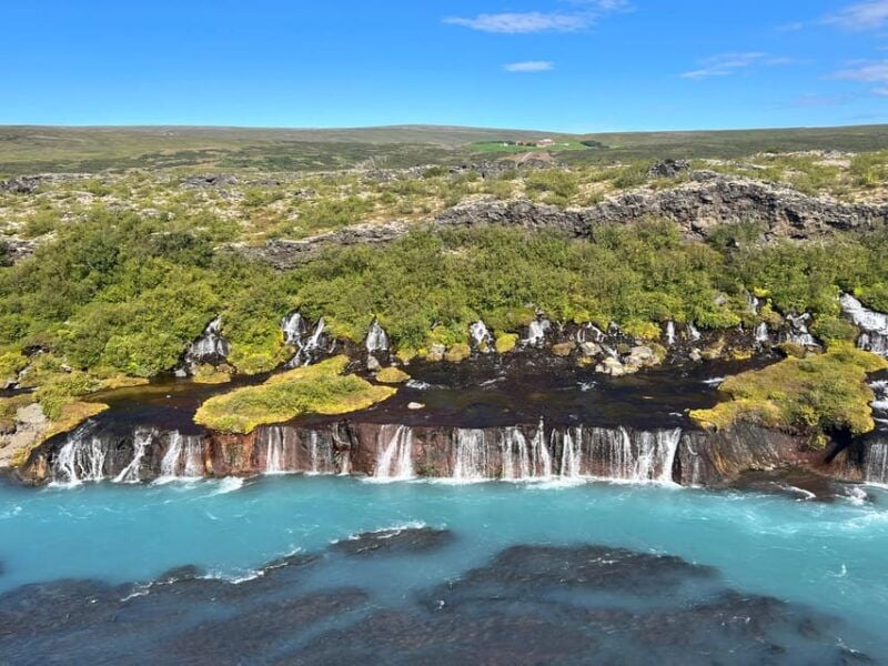 Hraunfossar, Barnafoss+Hvamsvik hot spring Private tour - Barnafoss: The Legend-Infused Waterfall