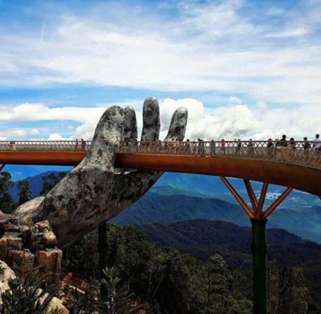 Hue Transfer to Hoi An Via Hai Van Pass & Golden Bridge - Iconic Golden Bridge Experience