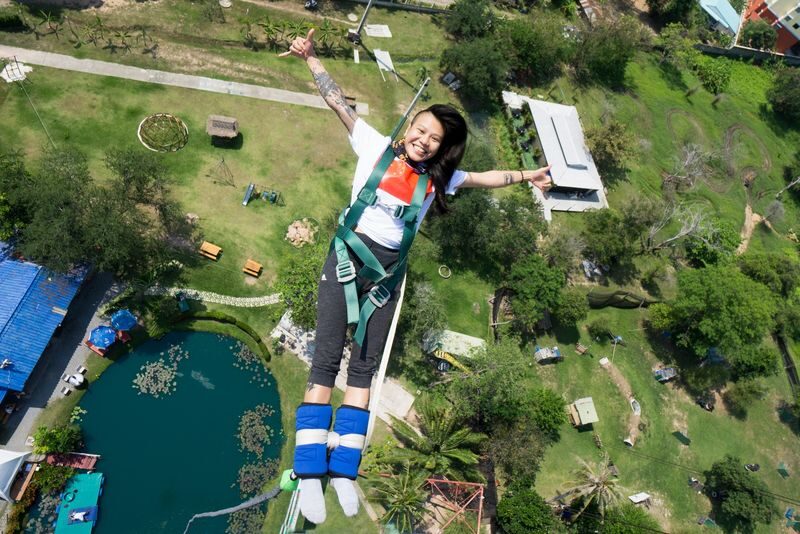 Human Slingshot & Bungee Jump Package at Fun Park Pattaya - Price and value: pay for the moment, not the setting