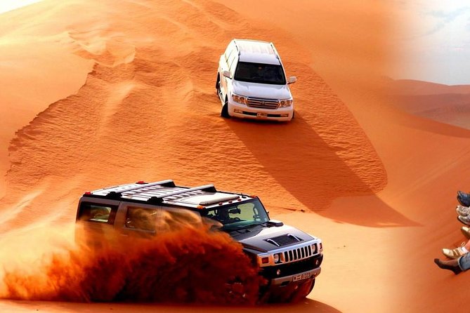 Hummer Desert Safari Dubai Camel Ride Sand Board Bbq Dinner Belly Arabic Shows - Indulge in a Delicious BBQ Dinner at a Bedouin-Style Camp