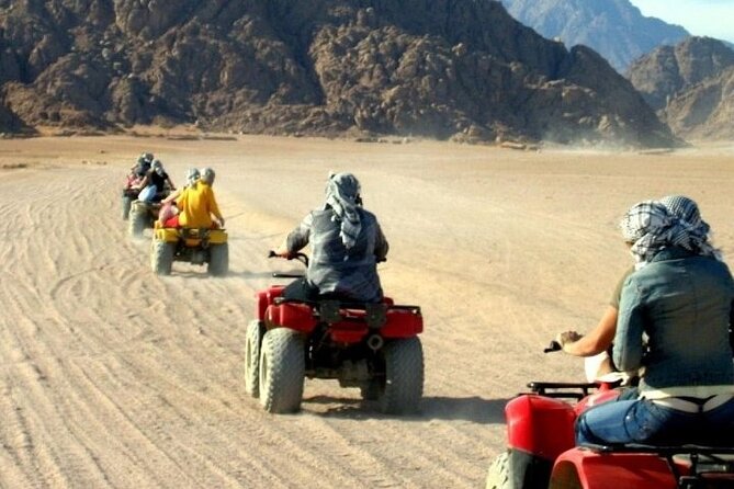 Hurghada Desert Quad Bike Trip Sunset Includes Show, Dinner. - Price and Lowest Price Guarantee