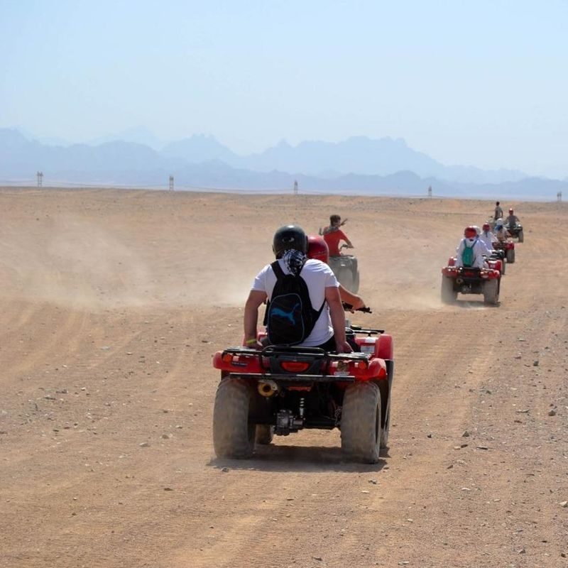 Hurghada Desert Safari Half-Day Adventure with Camel Ride - The quad ride begins with a test
