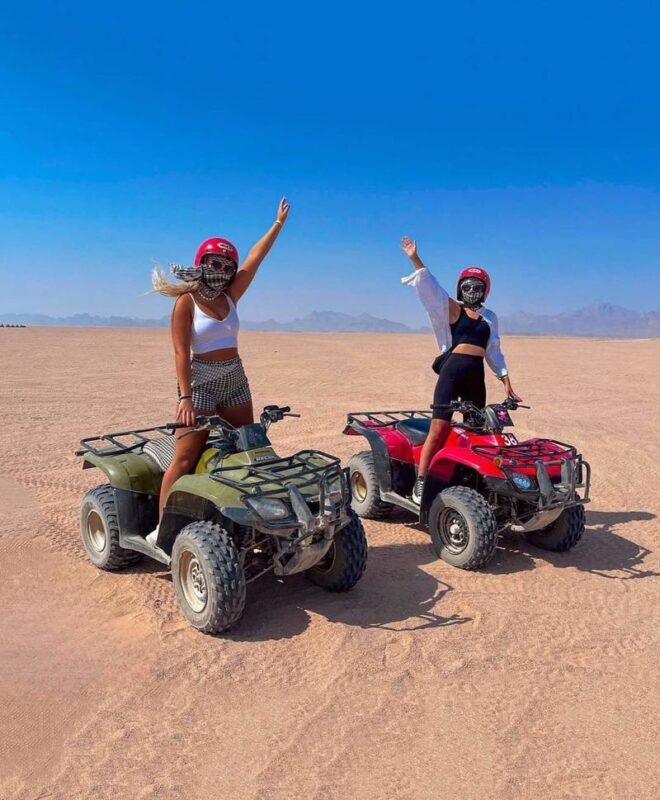 Hurghada Desert Safari with Quad, Buggy & Camels - The guide and the ATV staff are separate parts of the experience