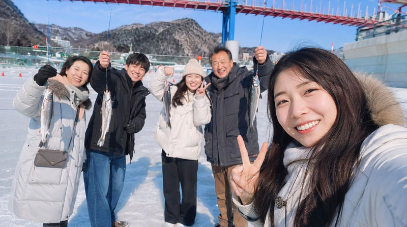 Hwacheon Sancheonfish Ice Festival & Eobi Ice Valley Tour from Seoul - On the ice at Hwacheon
