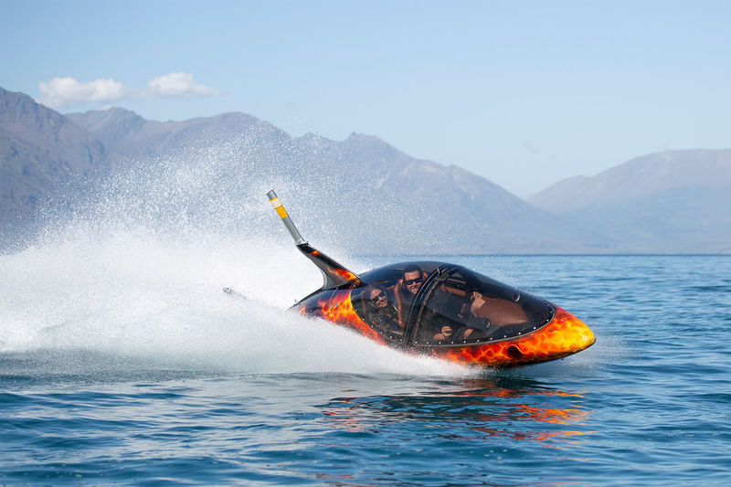 Hydro Attack Shark Ride Queenstown - The 15-minute ride, from wharf to lake and back