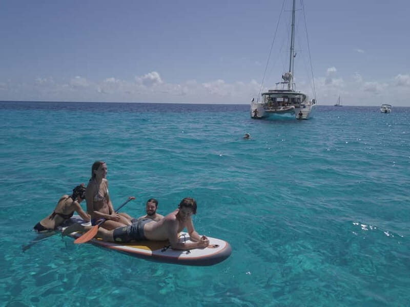 IBIZA: CATAMARAN CUEVAS CALA BASSA AND PLAYA CALA CONTE SUP PADDLE&SNORKEL - The Boat & Crew Experience