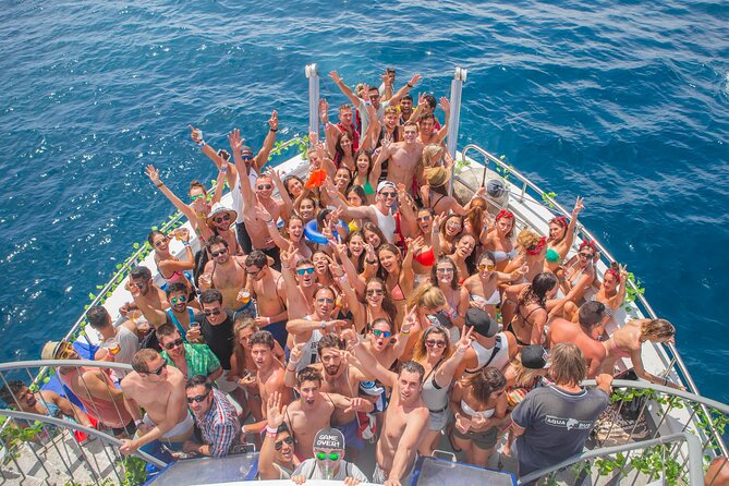 Ibiza Cruise Crush Boat Party and Pre Pool Party - Inclusions and Capacity