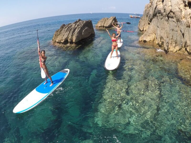 Ibiza: SUP & Snorkel Boat Tour with Caves, Drinks & Photos - Ibiza: SUP & Snorkel Boat Tour with Caves, Drinks & Photos