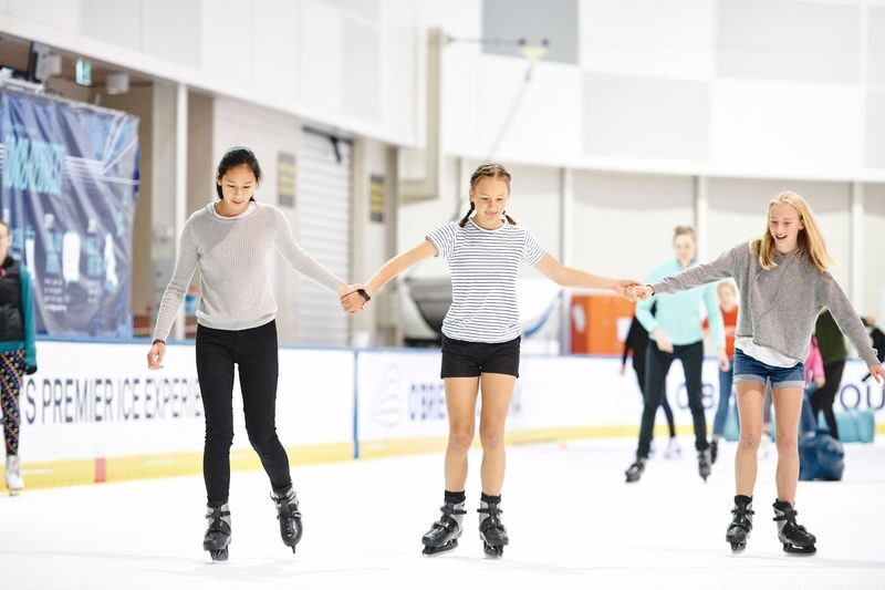 Ice Skating Experience at OBrien Icehouse Melbourne - Getting started on the ice