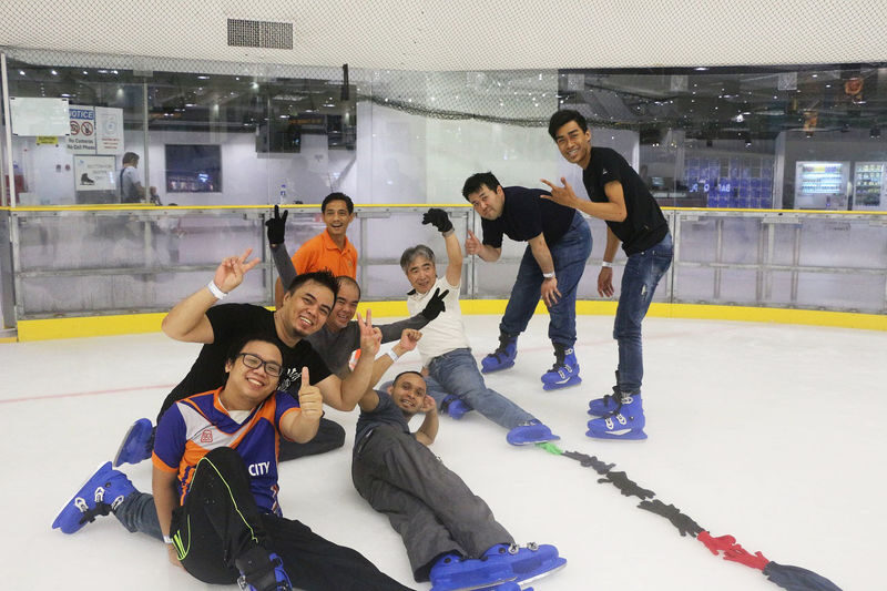 ICE SKATING Experience with Blue Ice Skating Rink in Johor - What the ice feels like for beginners