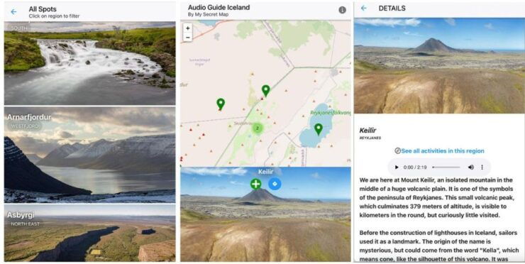Iceland: Audioguide, Interactive Map 15 Spots - Immersive Audio Experience