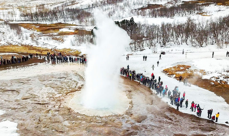 Iceland Golden Circle & Blue Lagoon Day Tour (Crater Lake Geysers & Golden Waterfall) - A full day from Reykjavík, not a quick outing