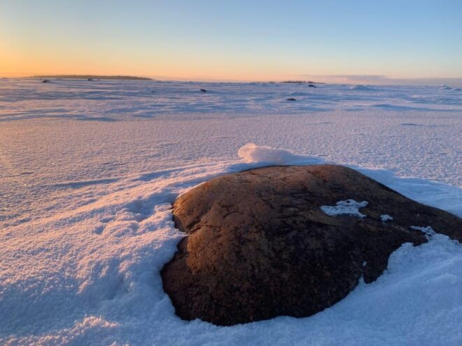 Ii: Frozen River and Sea From a Snowmobile Sleigh - Equipment and Inclusions