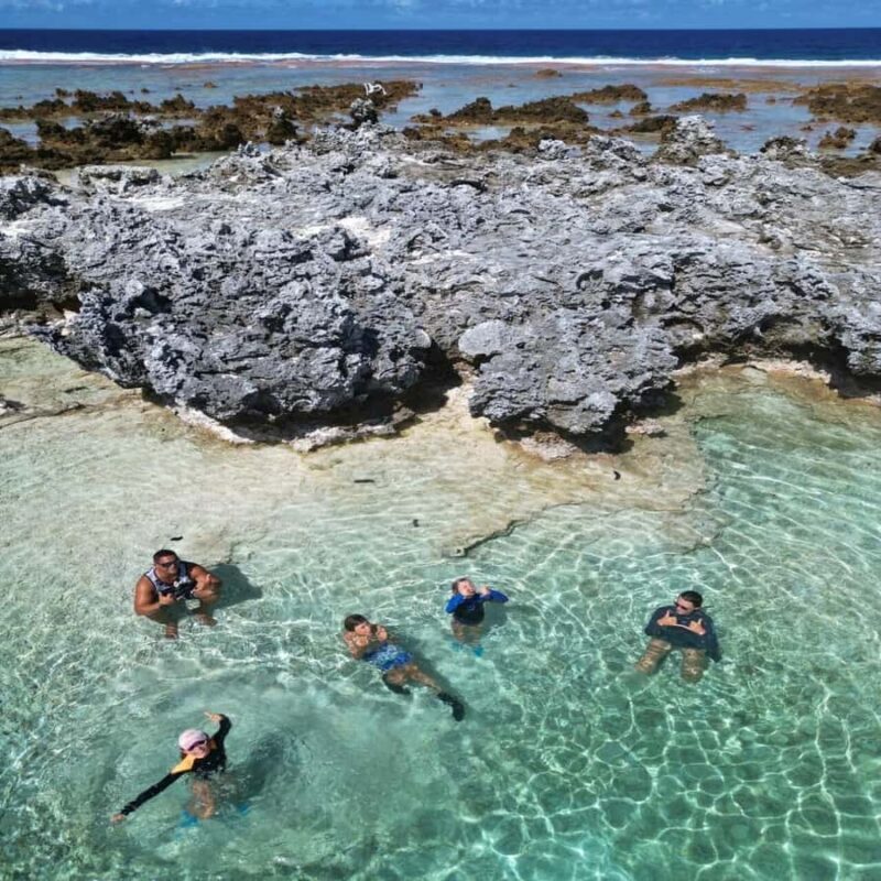 Île aux Récifs and its Natural Pools, Passe de Tiputa, and Aquarium - Dolphin Watching at Tiputa Pass