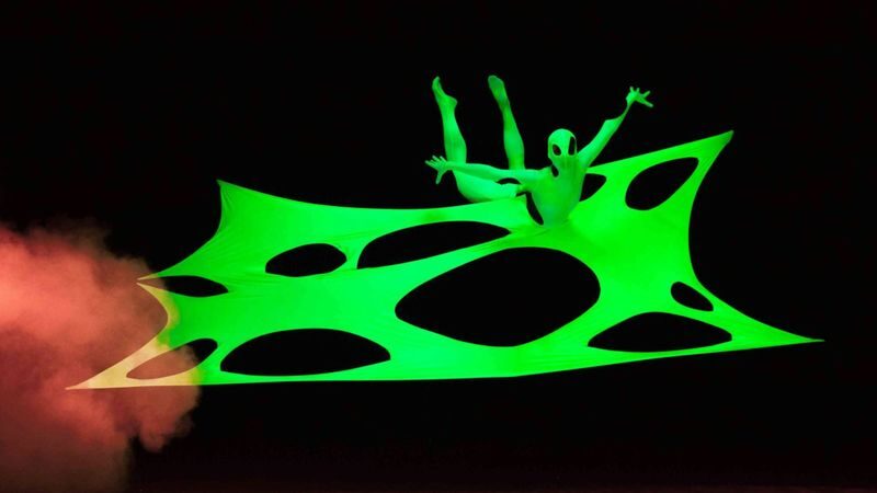 IMAGE black light theatre ticket in Prague - What a black-light performance feels like