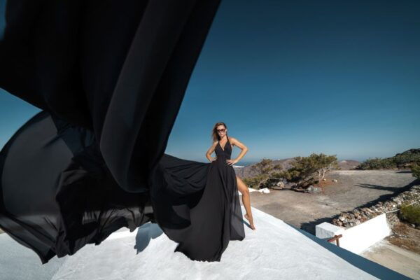 Imerovigli: Santorini Photoshoot With Flying Dress - The Sum Up