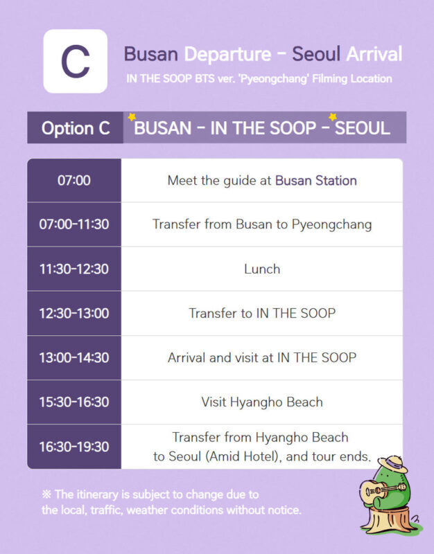IN THE SOOP BTS ver. Pyeongchang Filming Location Tour - Hyangho Beach and the BTS photo stop