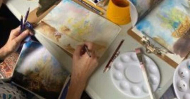 In Turner's Studio: Talk & Paint - Group Size and Language