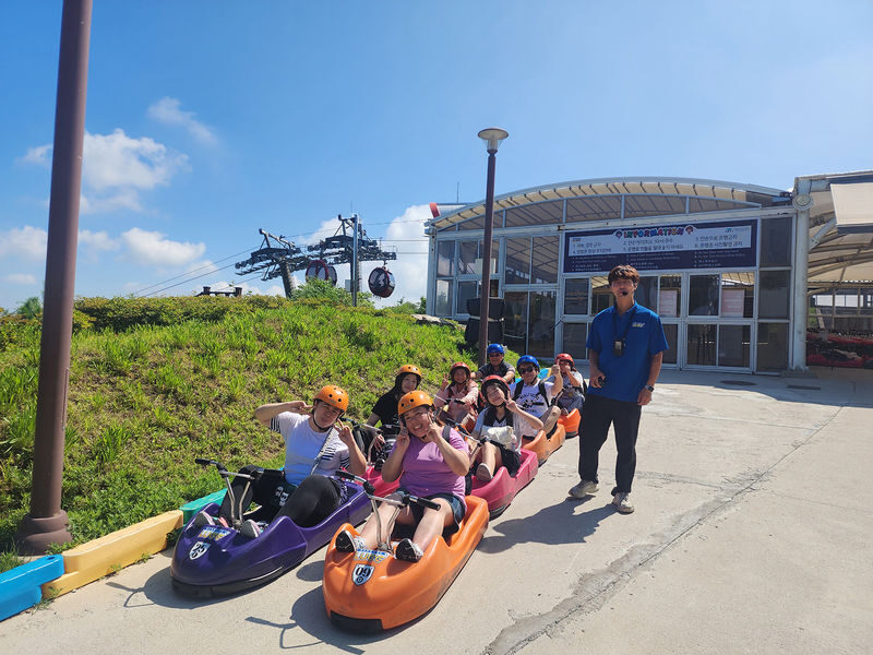 Incheon Day Tour: Luge, Railbike & Ferry with Seagull Feeding - Yeongjong rail bike: a gentle workout by the West Sea