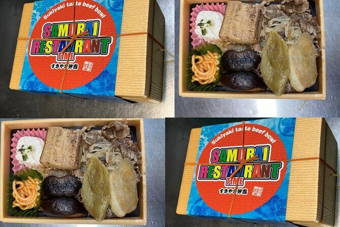 Includes a sukiyaki bento box ! Samurai Restaurant in Shinjuku - A Closer Look at the Samurai Restaurant Tour