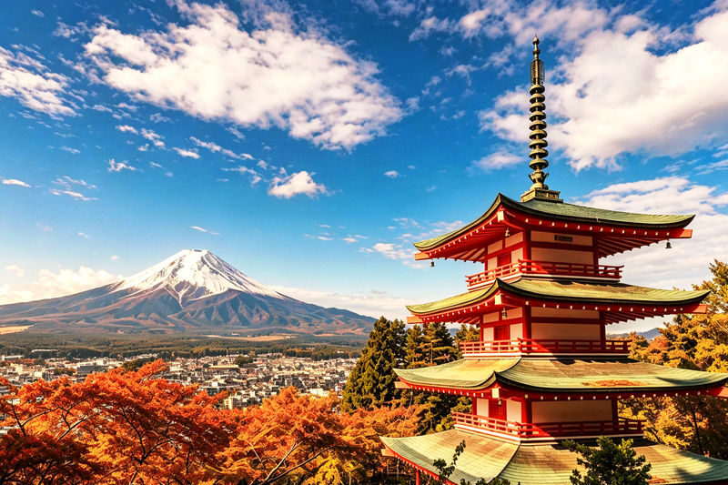 (Includes Free Mini Train Experience) Mt. Fuji Land, Air, and Water Value Day Tour: Small Group / Comfortable Bus / Private Custom Tour (Guide service available / Multiple options) - Arakurayama Sengen Park and the pagoda view