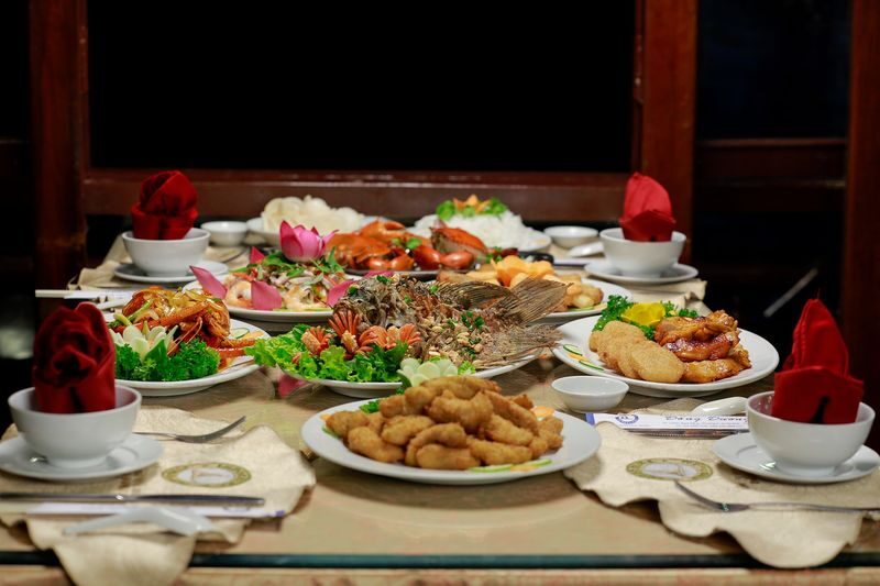 Indochina Queen Dinner Cruise on Saigon River - Buffet dinner: filling, varied, and not a fine-dining meal