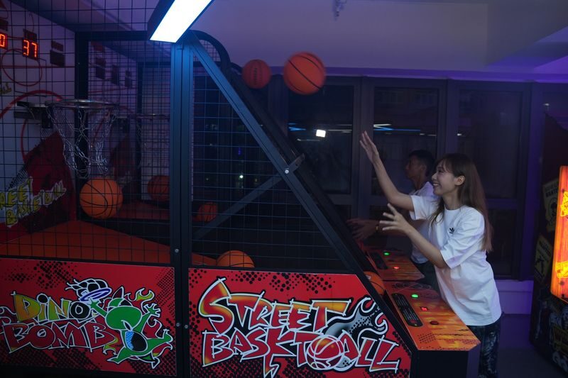 Indoor Painless Laser Tag Experience (Lai Chi Kok D2 store) - Arcade tokens and the rest area