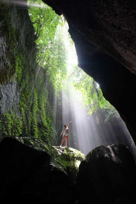 Instagram Tour with Photographer in Bali - Ulu Petanu Waterfall brings the wet-footed finish