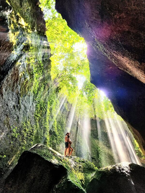 Instagrammable Glass Factory, Waterfall and Taman Dedari in Bali - The waterfall: bring a change of clothes