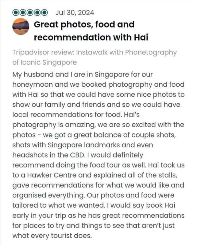 Instawalks of Iconic Singapore Photography Services - Good To Know