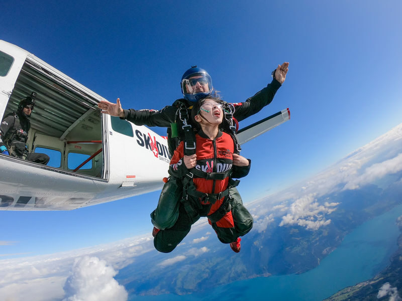 Interlaken: Airplane Skydiving over the Swiss Alps - From Interlaken shop to the airfield
