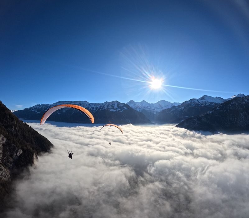 Interlaken: Tandem Paragliding Flight with Pilot "The Top Flight" - From Interlaken’s town center to the Beatenberg launch