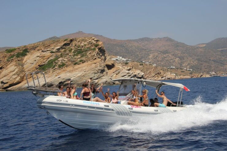 Ios Island: Speedboat Cruise From Mylopotas Beach - Experience Highlights