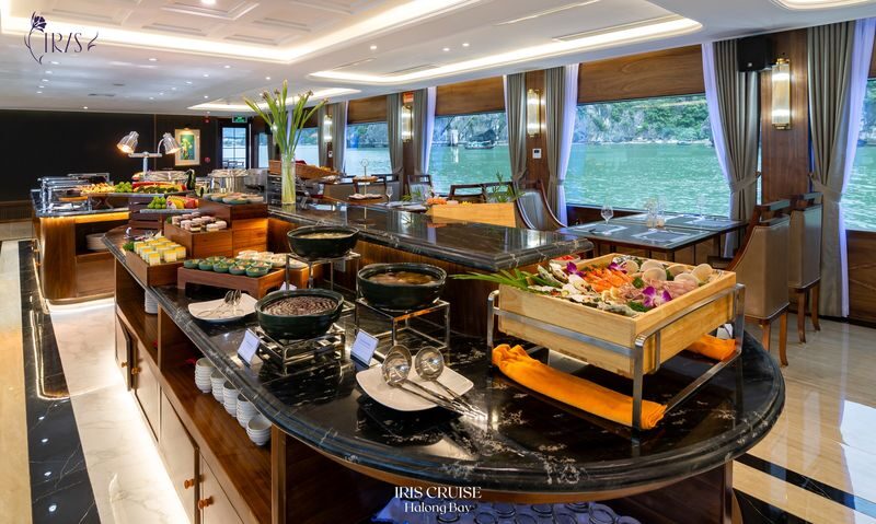 Iris Day Cruise: Ha Long Bay, Sung Sot, Ti Top - Lunch on board, with useful dietary choices