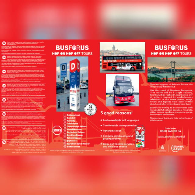 Istanbul: 48-Hour Hop-On Hop-Off Double Decker Bus Ticket - Accessibility Information