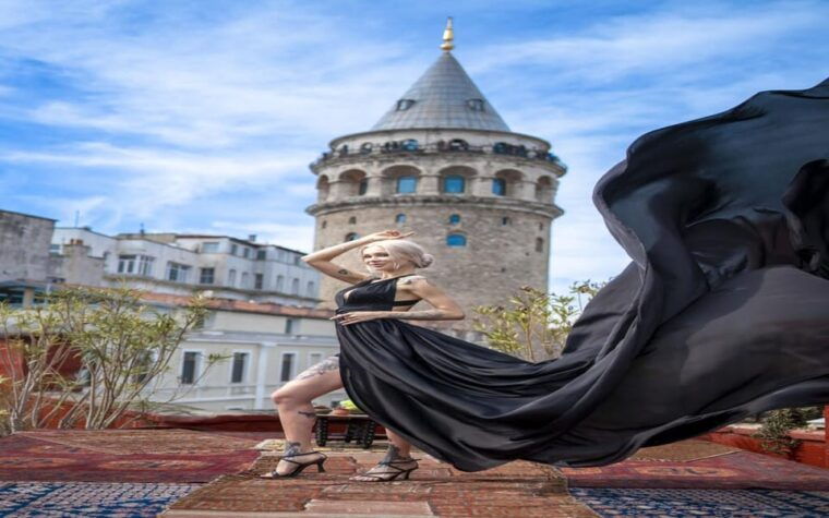 Istanbul Flying Dress Rooftop Photo Shoot - Locations and Scenic Highlights  